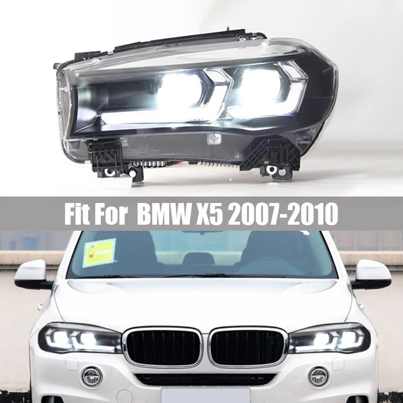 

Headlight Assembly Suitable For BMW X5 2007 2008 2019 2010 F15 Retrofit 2023 LED Headlight Streamer Turn Daytime Running Lights