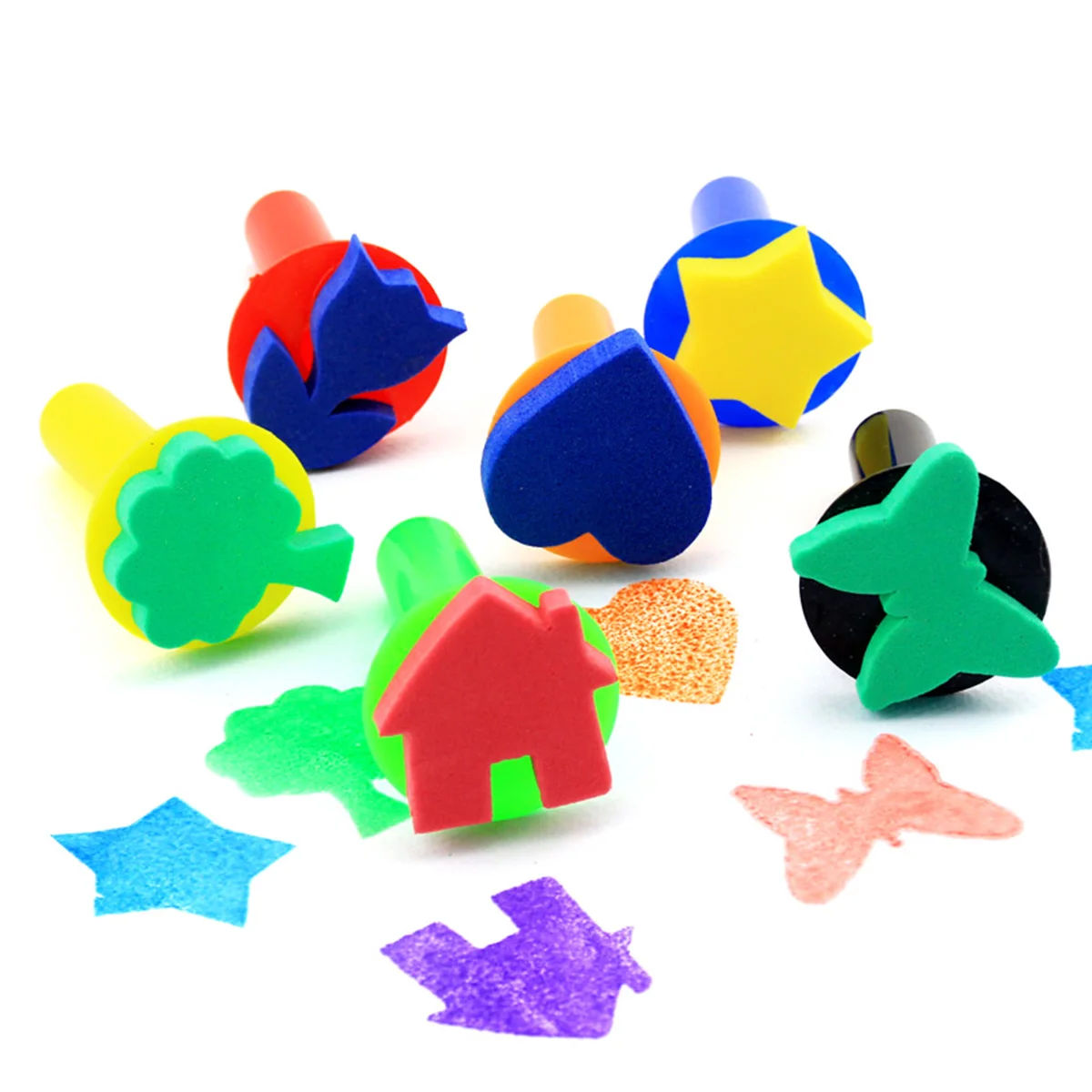 

1 set Sponge Sponge Art Supplies Foam Brushes Creative Paint For Painting Tools for Art Kits