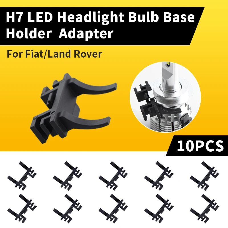 10Pcs H7 LED Scheinwerfer Birne Adapter Auto Licht Halter Sockel Basis Scheinwerfer deck Für Land Rover Entdeckung Für Ford fokus Für Fiat