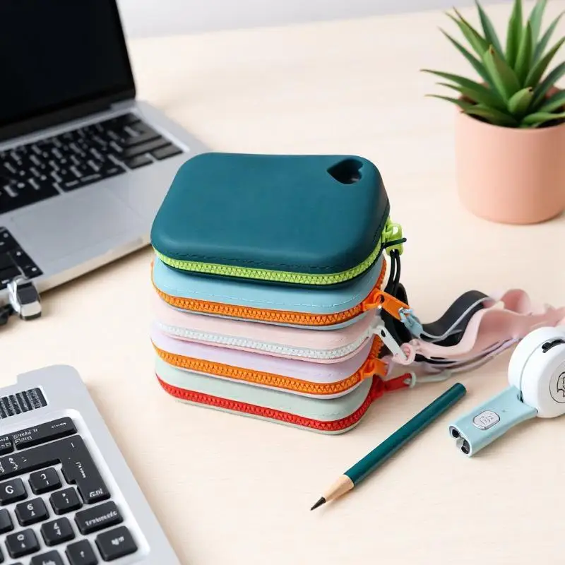 Silicone Organizer Storage Bag Leakproof Portable Multipurpose Case for Makeup School Supplies Travel
