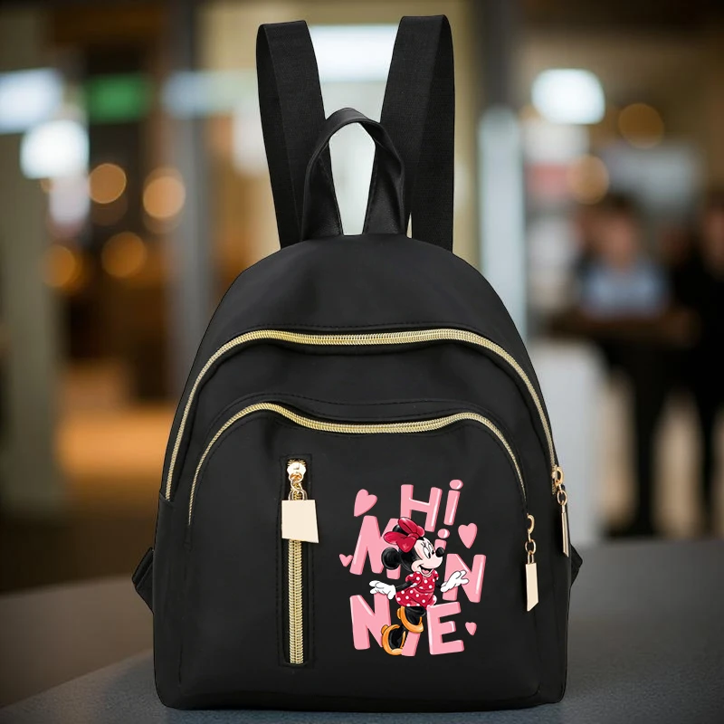 

Мини-рюкзак Minnie Preppy, небольшой рюкзак с регулируемыми ремнями, легкий дизайн для ежедневных поездок и обратно в школу, путешествий