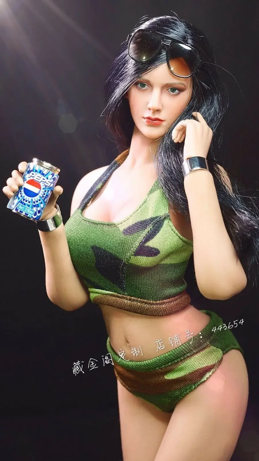 

Custom 1/6th Figure Clothes Popular camouflage suit For 12" Ph Female Body