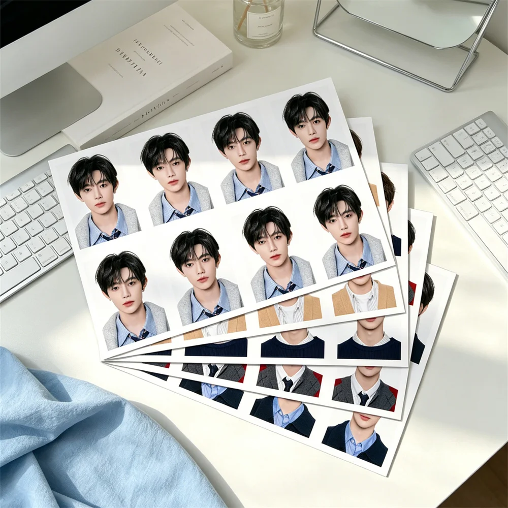 5pcs/set Idols AND2BLE Photocards 1-inch ID Photo Zhang Hao Ricky Gyuvin Yujin Seungeon Fans Collection Gifts Keychain