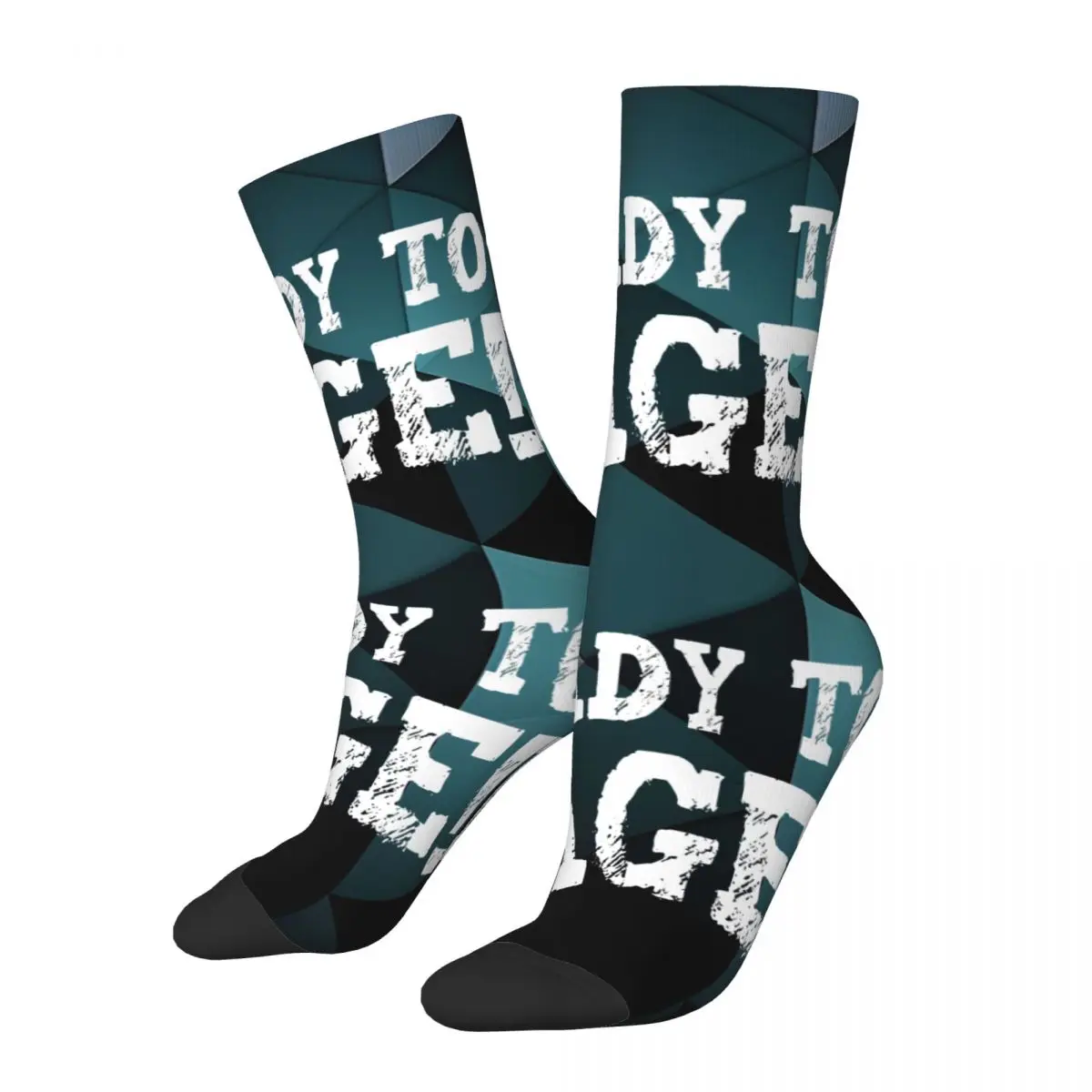 

Crazy compression Go Sock for Men Harajuku Ready To Race Quality Pattern Crew Sock Casual