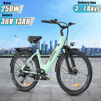 Hillmiles MileCity 1 City Electric bike 250W Motor 36V13Ah Lithium Battery Lady City Ebike 26\