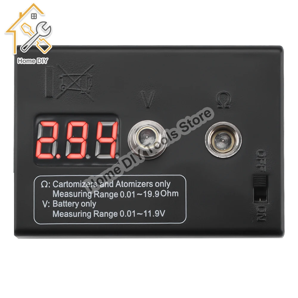 Digital Resistance Tester Professional Ohm Meter Resistor Voltmeter Mini Coil Burning Measure Building Platform Resistance Meter 