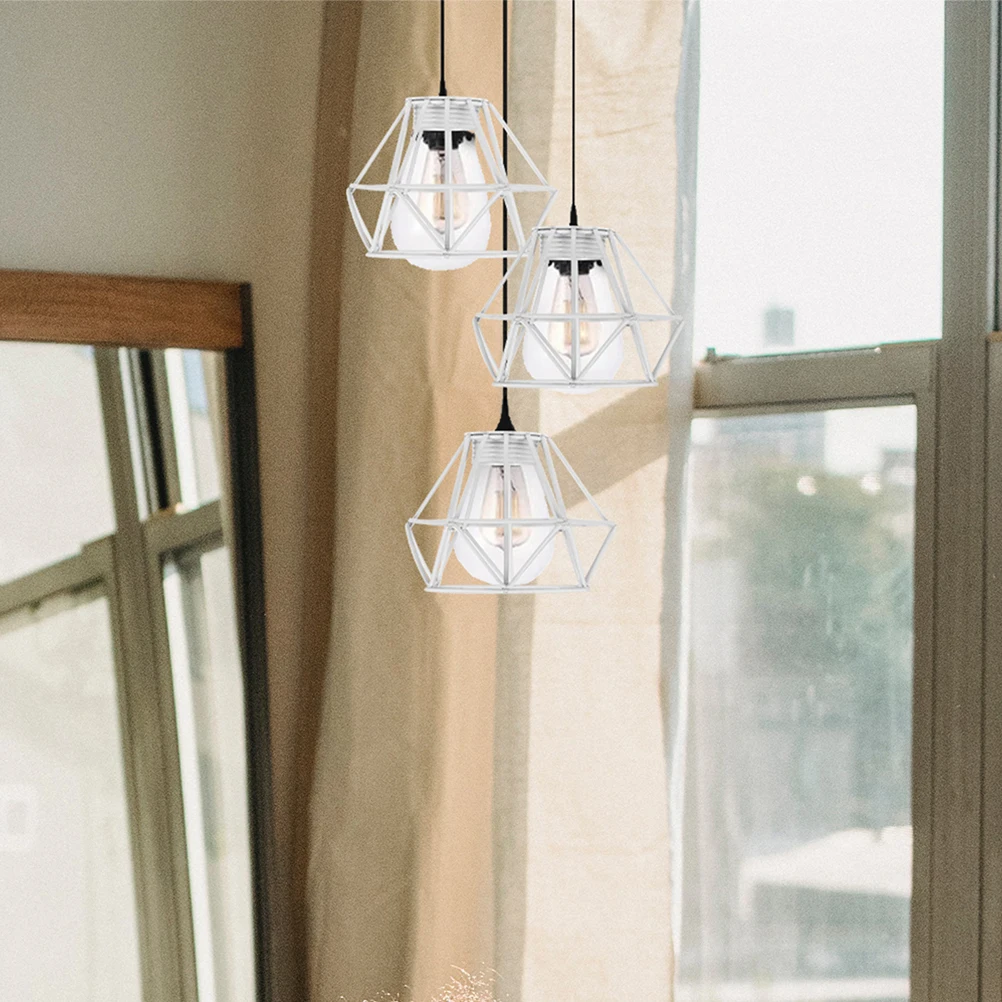 

2 Pcs Vintage Lampshade Decorative Shades Industrial Light Cover Fan Ceiling Hanging Iron Simple