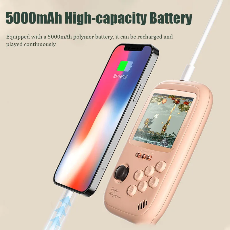 2 in 1 Game Console Power Bank 5000mah New High-capacity Outdoor Fast Charging Mobile Phone Battery Powerbank Retro Gifts