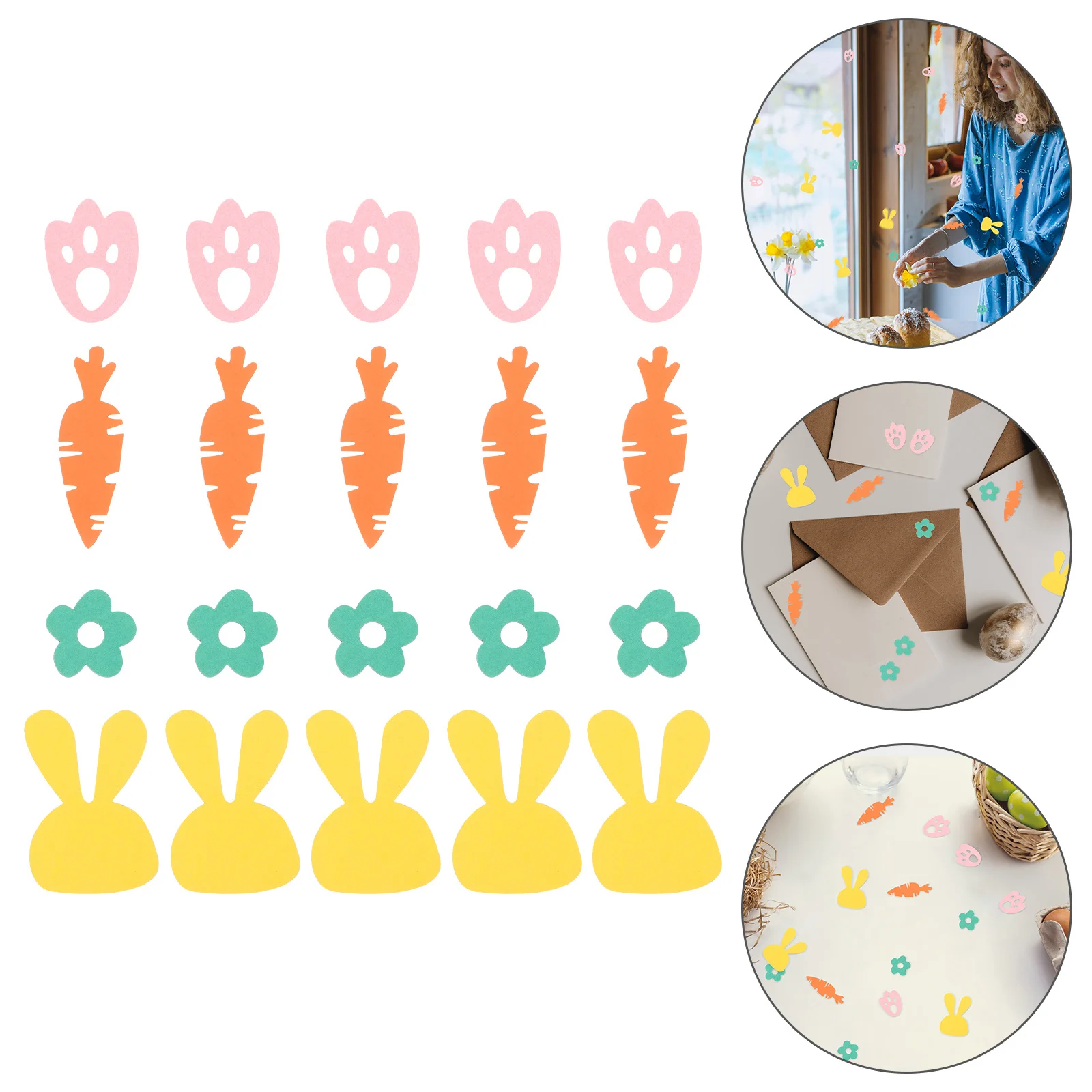 

200Pcs Easter Party Confetti Plastic Confetti Easter Themed Table Decor Balloon Filling Craft Decoration Home Ornament