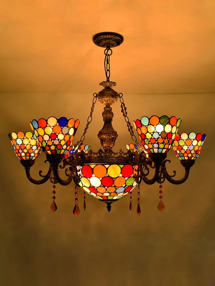 led e27 Tiffany Glass Alloy LED Lamp LED Light.Pendant Lights.Pendant Lamp.Pendant light For Dinning Room Foyer