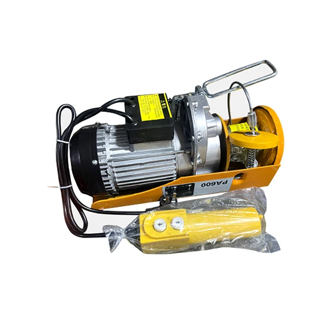 factory price lift 12m pa500 mini electric hoist winch wire rope electric hoist for crane