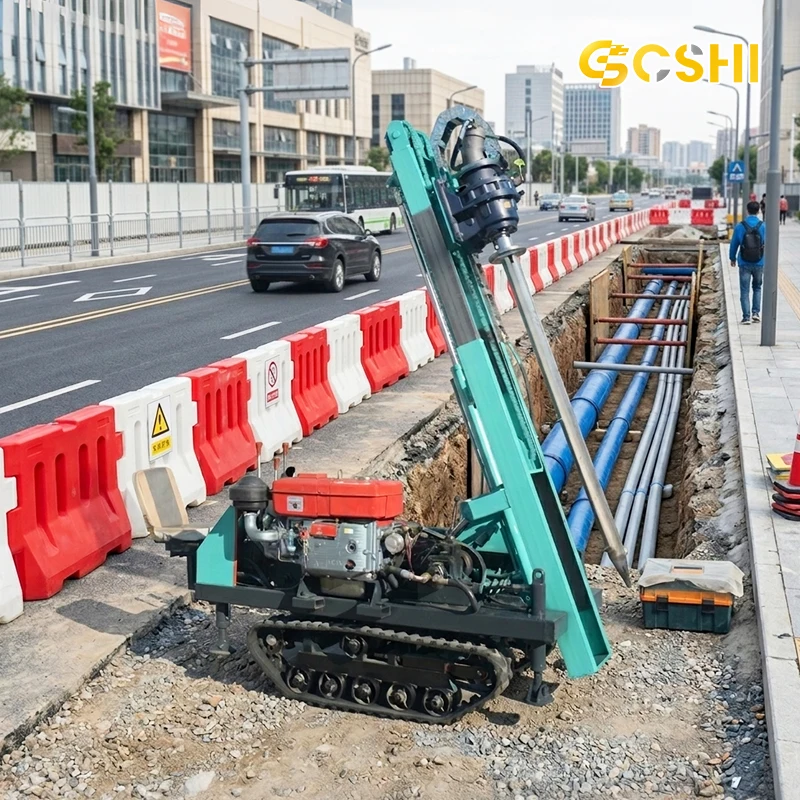Crawler Small PV Pile Driver DTH Drilling Rig Full Hydraulic Ground Nail Drill for Complex Terrain PV Drilling