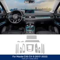 Para Mazda CX-5 CX5 2017-2024 película de protección Interior TPU pegatina antiarañazos tablero navegación GPS accesorios transparentes