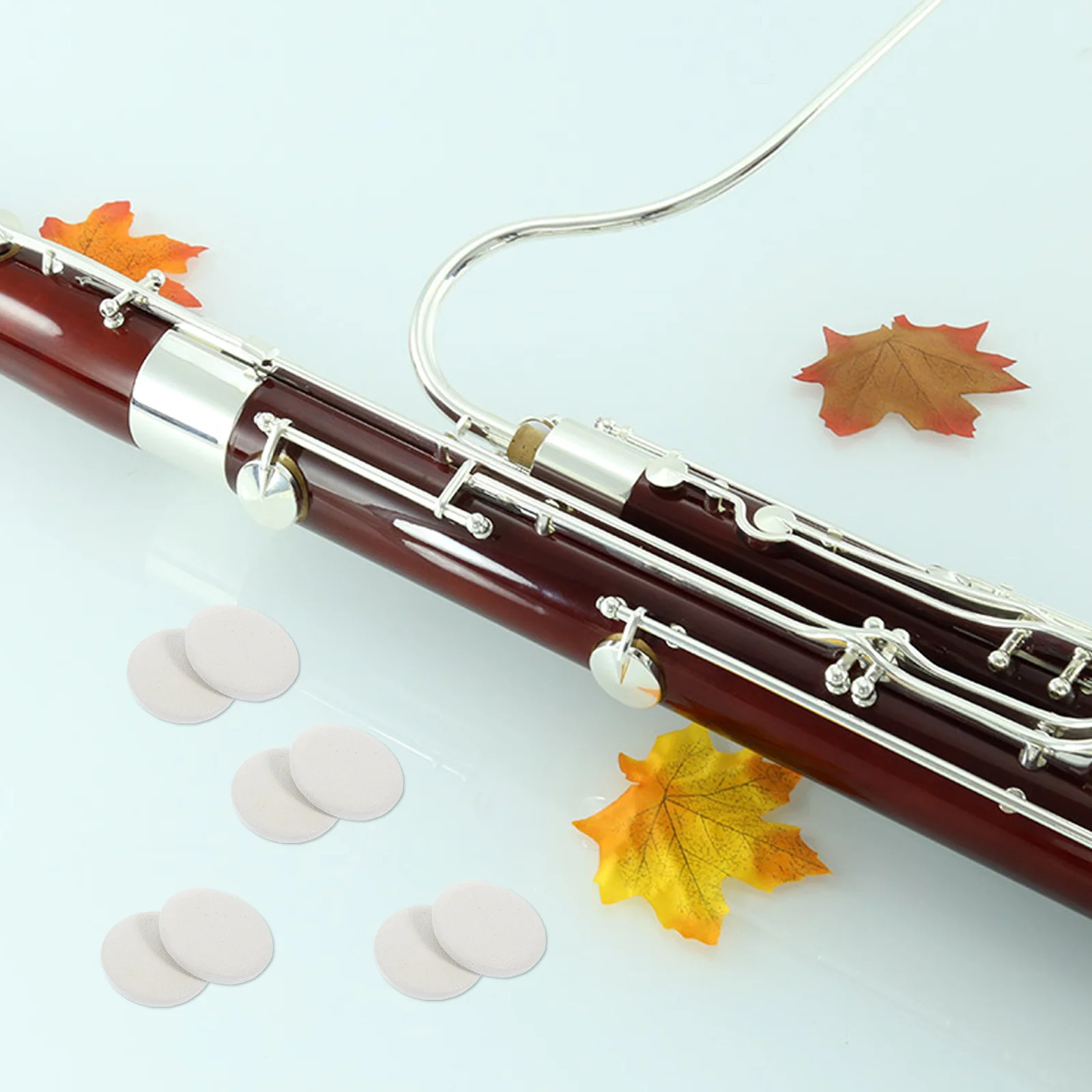 

24Pcs Bassoon Pads High Quality Sound Hole Gaskets for Bassoon Accessories Repair Parts Music Instrument Sound Hole Gaskets