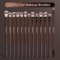 MAANGE Eye Makeup Brushes 13pcs Eyeshadow Makeup Brushes Set with Soft Synthetic Hairs for Eyeshadow Eyebrow Eyeliner Blending