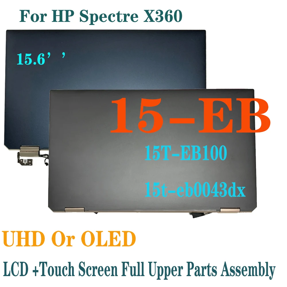 15.6 Inch UHD OLED LCD for HP SPECTRE X360 15-EB 15T-EB100 15t-eb0043dx l97635-001 Lcd Display Touch Screen Full Assembly