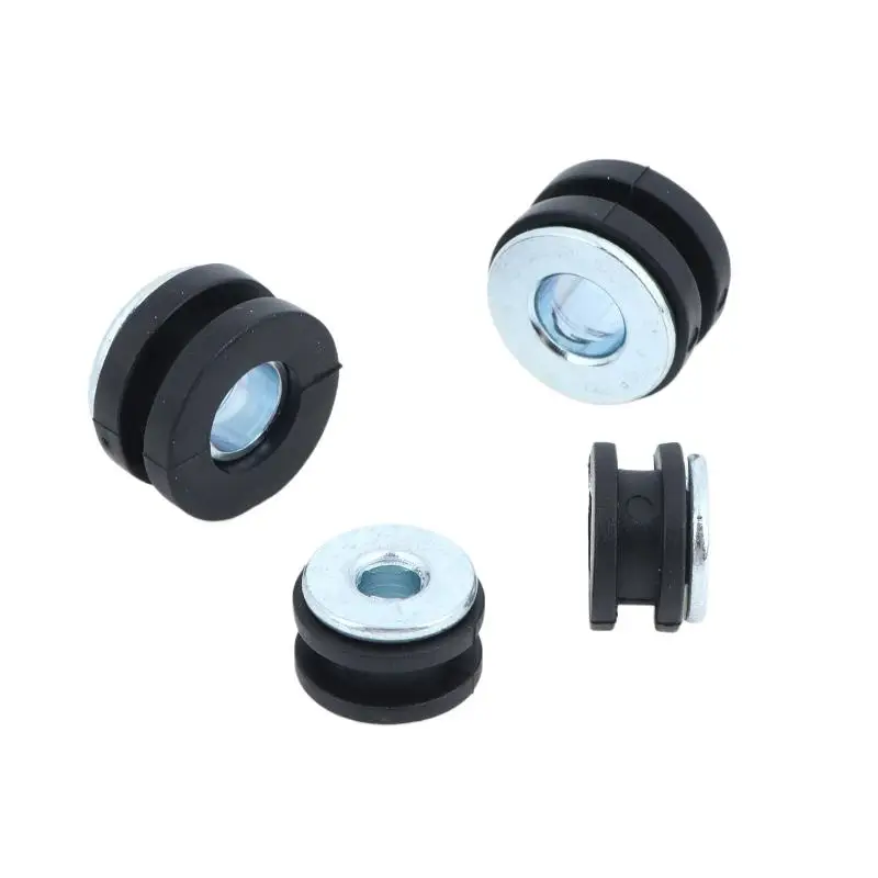 10Pcs Rubber Grommet Kit with Sturdy Metal Insert M6 M10 Sizes for Auto Motorcycle Wiring Hole Protection Repair