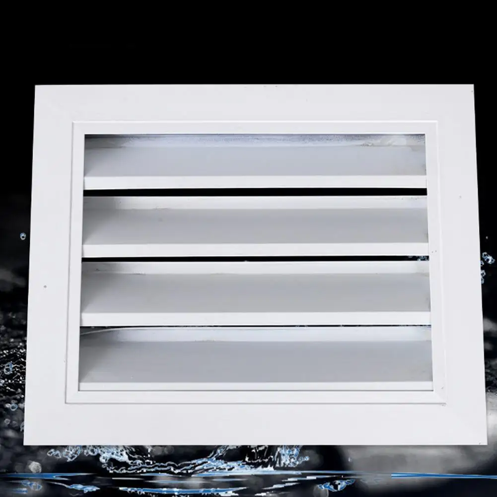 1Pc Air Vent Grille Ventilation Cover Square Weatherproof Aluminum Louvers Ventilation Home Improvement Hardware Accessories