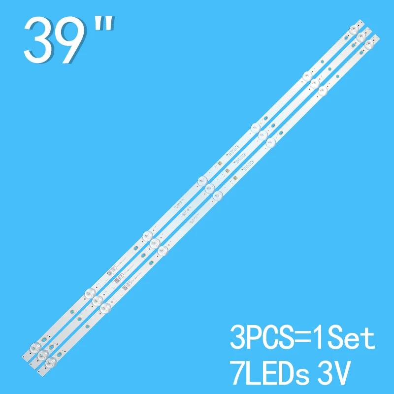 39 inch 7 lamp  3PCS LED Backlight strip for  JL.D38571330-394AS-M_ V01