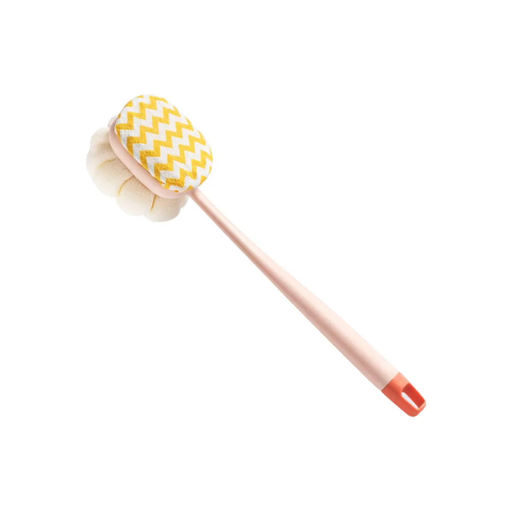 

Massage Bath Brush Scrubber Double-sided Exfoliating Shower Tool Nylon Back Washer for Smooth Skin