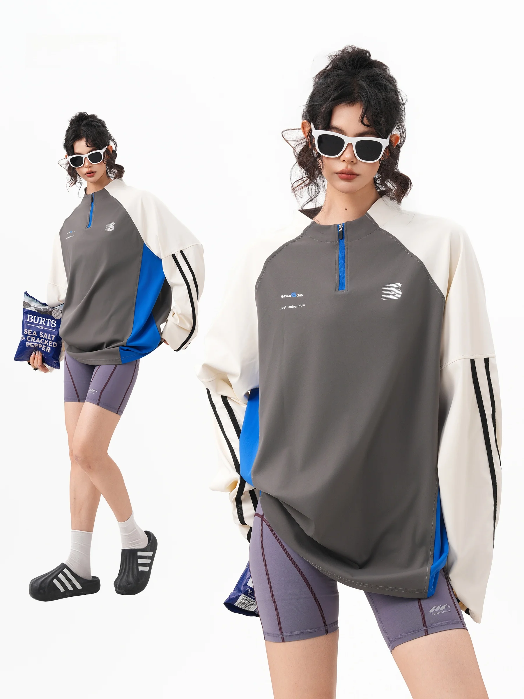 

Американская спортивная футболка с длинным рукавом на молнии для велоспорта и тренировок, быстросохнущая, для женщин