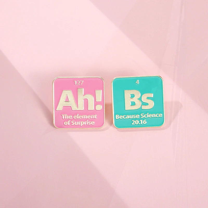 Probleem Beter Chemie 90's Baby Wees Happy Metal Badge Punk Reversspelden Sieraden Accessoire Cadeau Hallo Letter Emaille Pin Angst