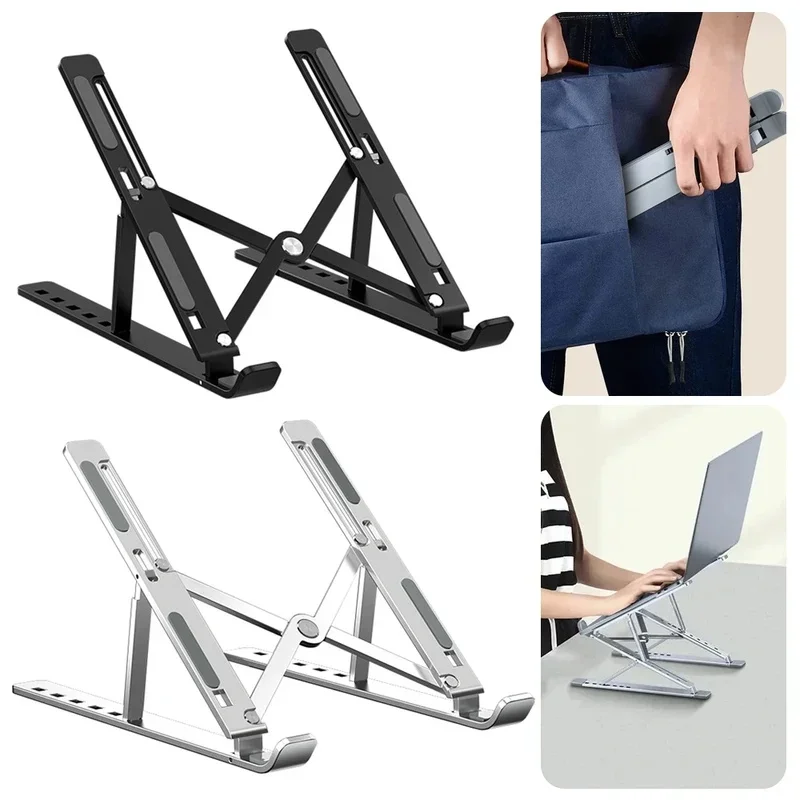 Foldable Tablet Stand Holder Non-Slip 6 Level Adjustable Laptop Stand Compatible For Pad PC Laptop Tablet