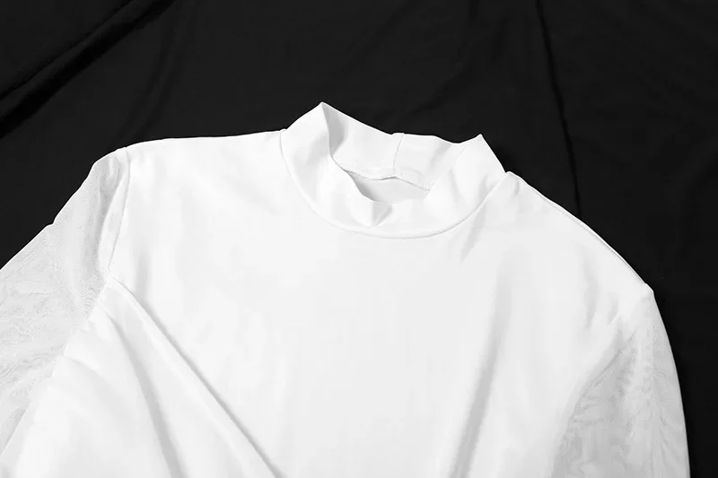 Vestido de fiesta largo ajustado fruncido elegante para mujer, vestido de noche de sirena con manga acampanada y perlas de retales de malla transparente, vestido largo