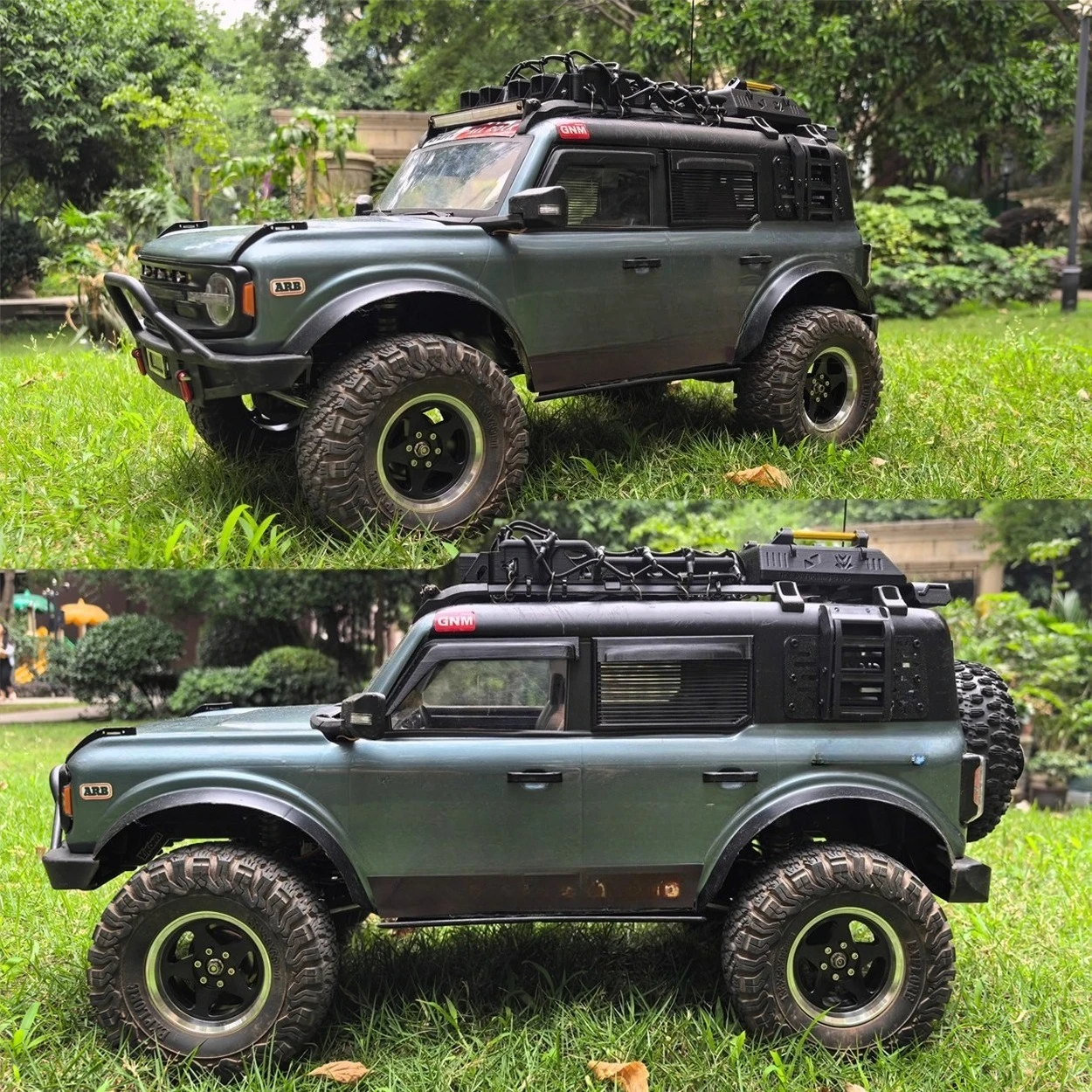 Parti decorative per auto telecomandate per armature per finestre adatte per accessori per la modifica dell'aspetto di auto RC 1/8 YK4083