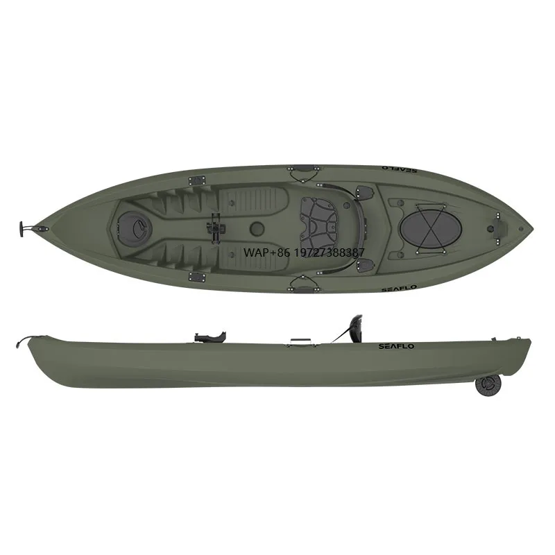 Good Price HDPE Plastic Boat 10ft Fishing Kayak Equipped With Front and Rear Storage Compartments Recessed Fishing Rod Mo