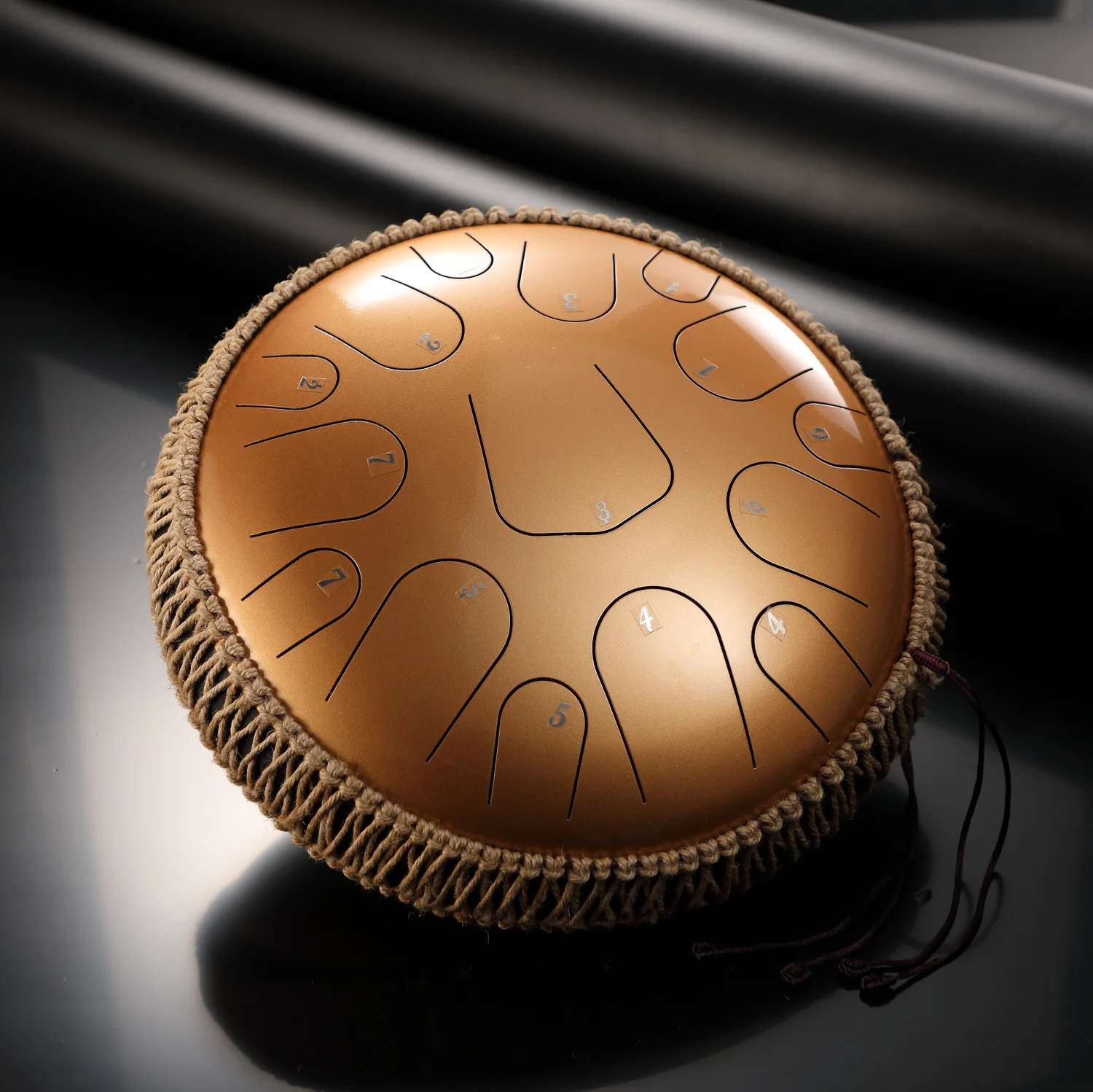 14" 15-note  Premium Pearl Finish Stainless Steel Tongue Drum: C/D Tone Handpan for Healing, Easy Play Percussion Gift