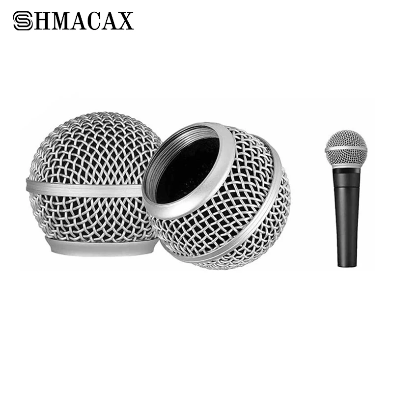 Microphone Replacement Head Steel For SM58 Mesh Handheld Microphone Grill Mesh Head Fits Shure SM58 Q7 Beta58A PG58