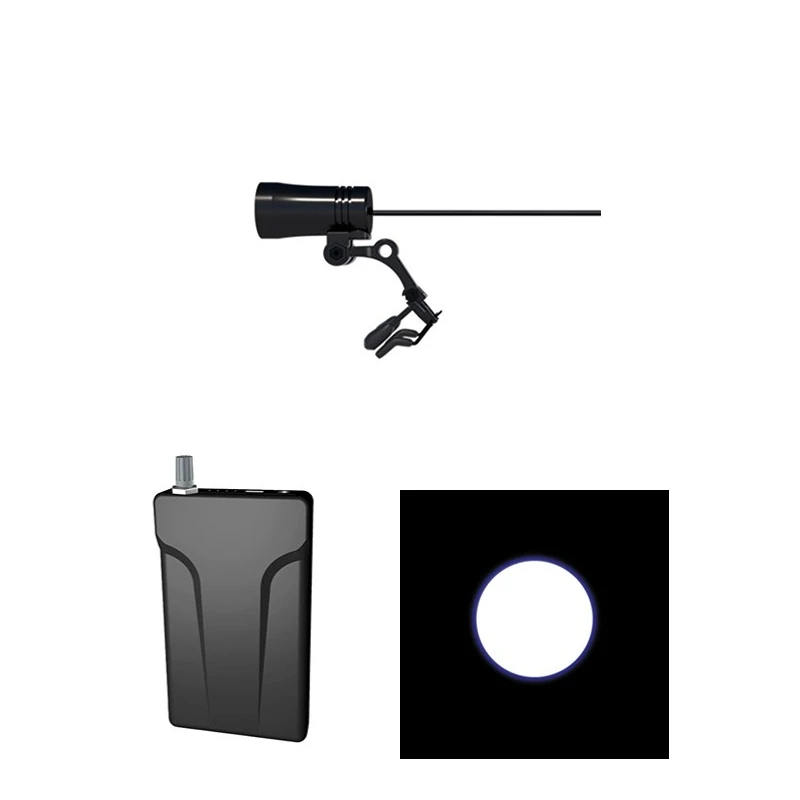 85000LUX High Brightness Dental LED Clip-on Headlight Surgical Headlamp Round Beam Continuous Working Time 10-12 Hours JC-08P-C