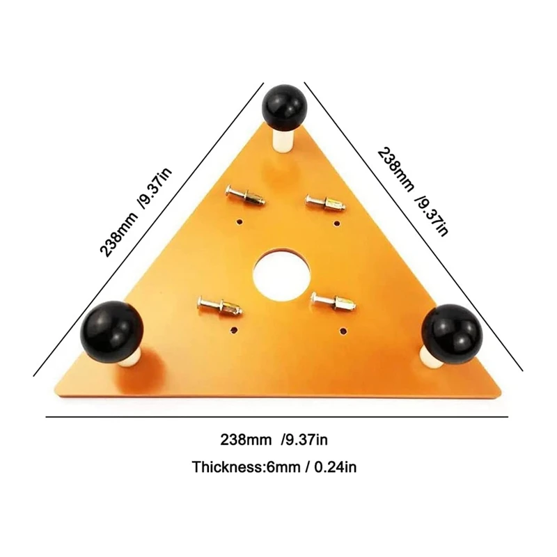 Tavola di guida della scheda di bilanciamento della macchina per rifilatura fresatura elettrica del legno smussatura a triplo angolo per la