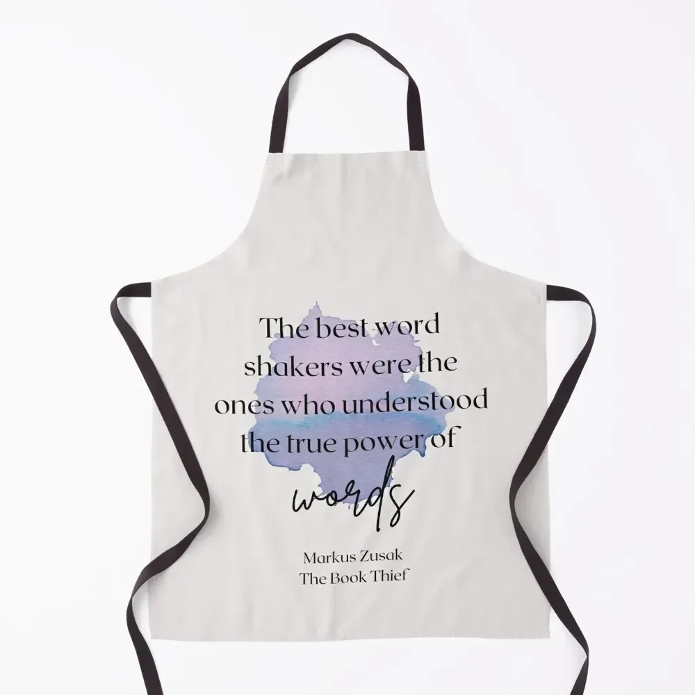 

The book thief quote Apron home women with pockets Kitchen And Home Items esthetician Apron