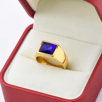 R3363 1 adet Erkek/Kadın Taş Tarzı Düğün Titanyum çelik yüzük, Moda erkek 316LPaslanmaz çelik hafif ve kompakt Yüzükler