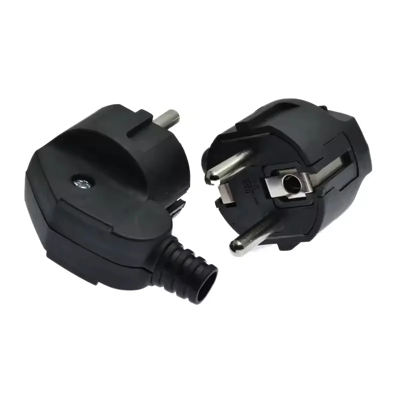 EU Plug Adapter 16A Male Replacement Adapter Outlet Rewireable Socket  Electeic Socket Euro Connector For Power Extension Cable