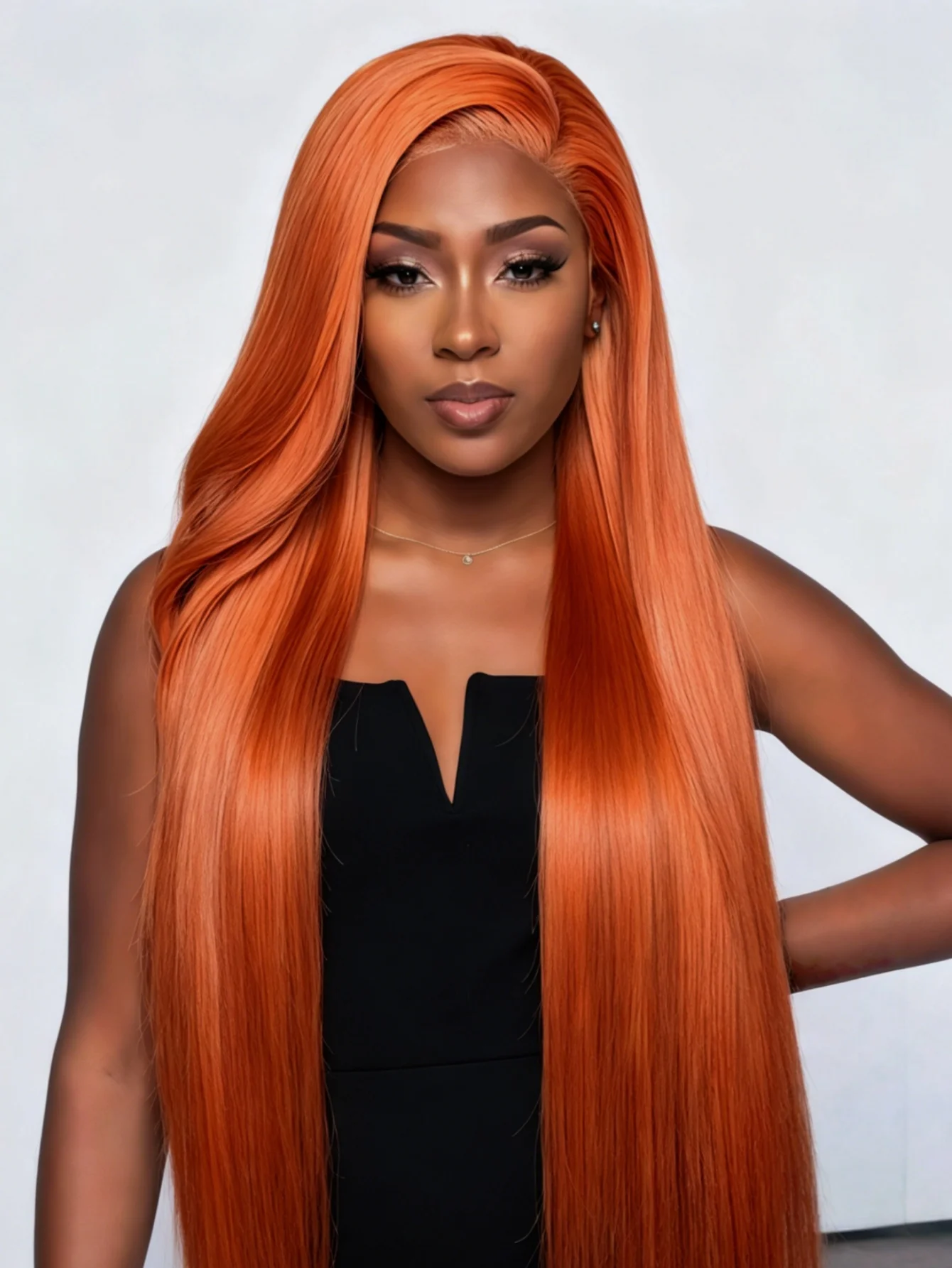 

13x4 HD Lace Wigs Straight Lace Front Wigs Human Hair 200% Density Ginger Orange Wig Human Hair For Women with Baby Hair Glueless Wigs Human Hair Pre Plucked Pre Cut #350 Ginger Orange for Daily Wear
