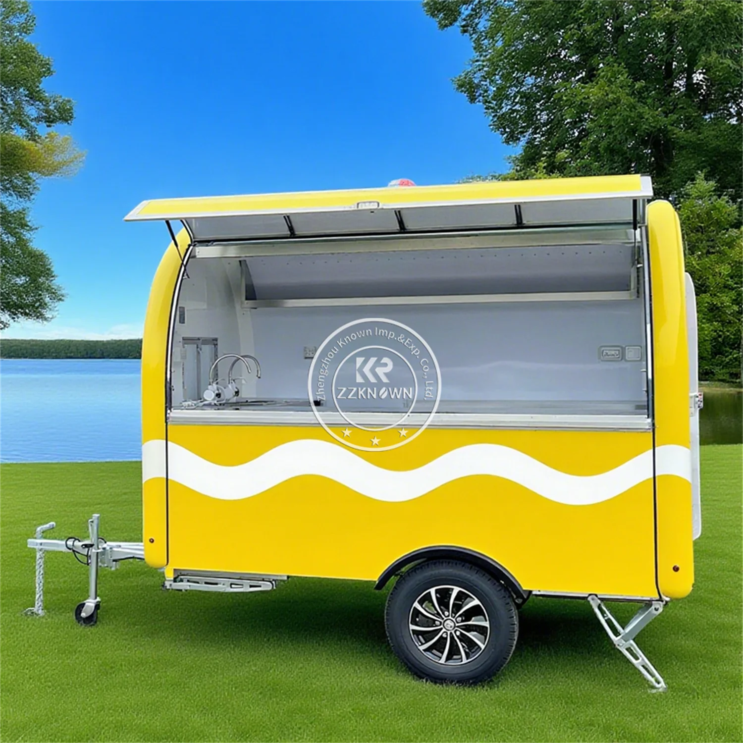 Catering Trailer Type Mobile Fast Food Concession Truck Hot Dog Cart Vending Truck support Customization Fast Food Trailer