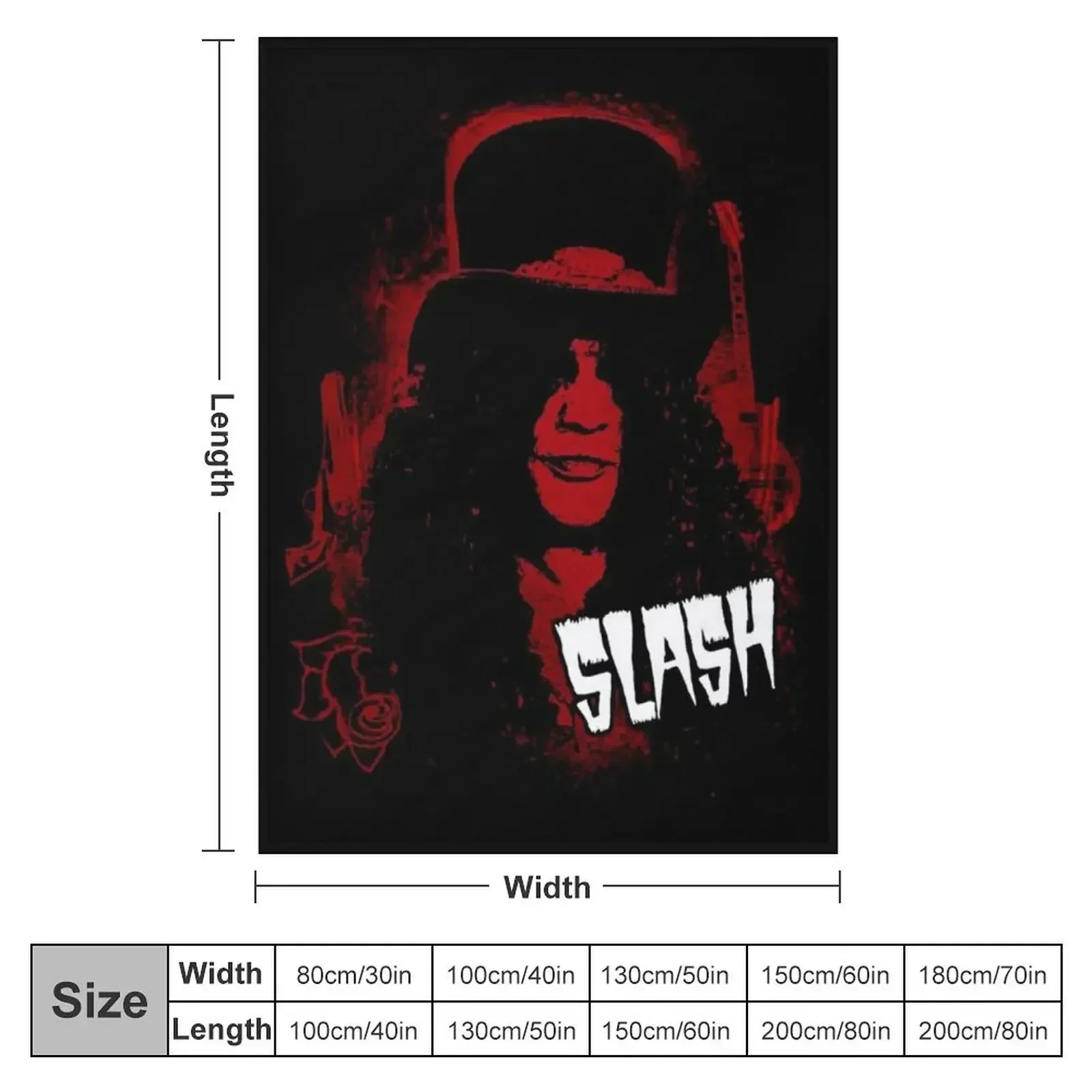 slash guns n roses Throw Blanket for winter Travel Picnic bed plaid Blankets