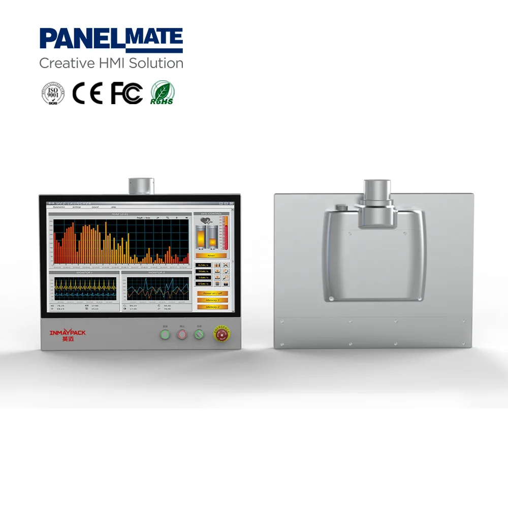 15 Inch IP65 Support Arm System Control IP65 Embedded Industrial Fanless Panel PC with Resistive Screen Computer Applications