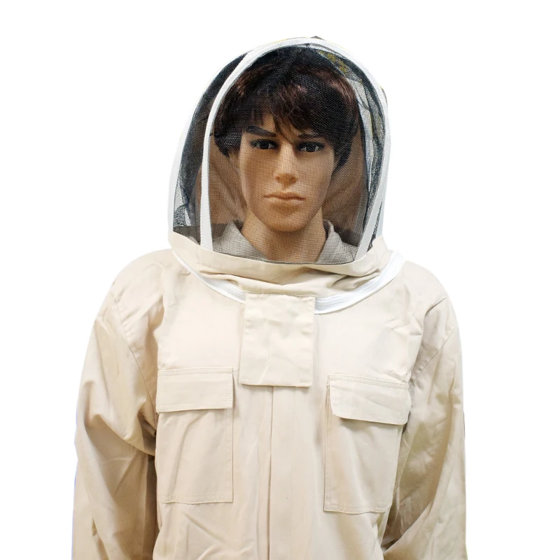 

Breathable Ultra Breeze Cotton Full Body Professional Bee Suit with Veil Safety Veil Hat Dress All Body Beekeeping Gear