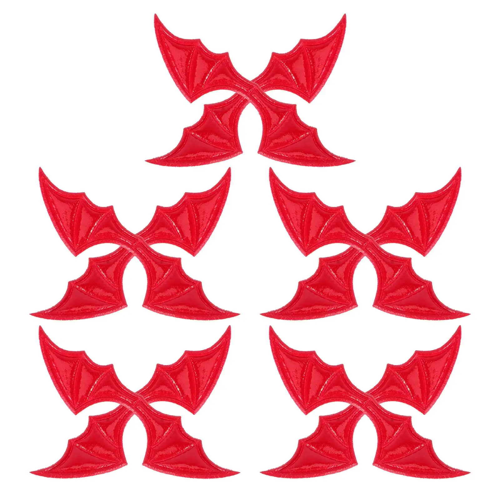 

10 Pcs Bat Wings Craft Supplies Fashion Hair Accessories Decorations DIY Hair Band Shoe Decor Halloween Props
