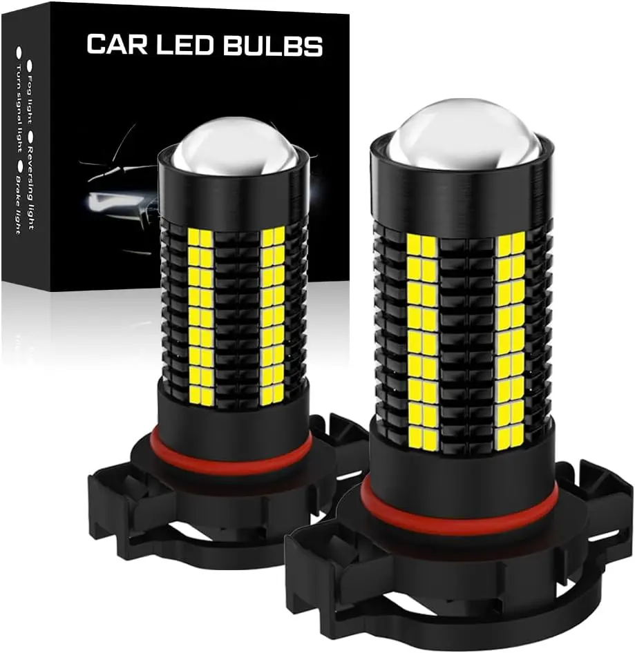 

PSX24W 2504 LED Fog Light Bulbs 6000K White Extremely Bright 4000LM 126PCS 5730Chips PSX24W 12276 Fog Lights Daytime Running Lig