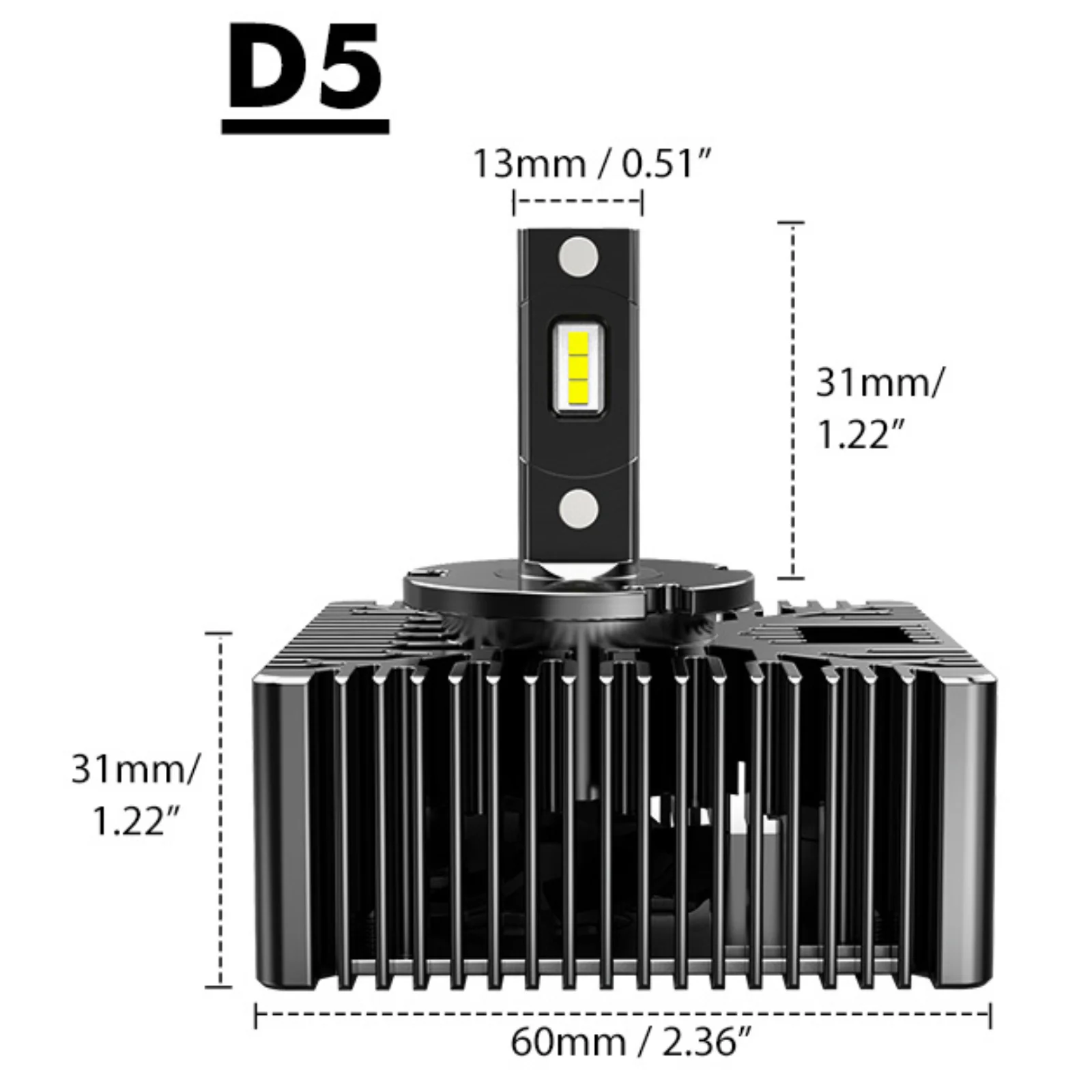 BEVINSEE 2 Stück D1S D1R D3S D3R D2S D2R D5S LED Canbus 70W 7000LM Scheinwerferlampen HID Xenon Direkter Ersatz Autolampe Plug&Play 6000K 12V
