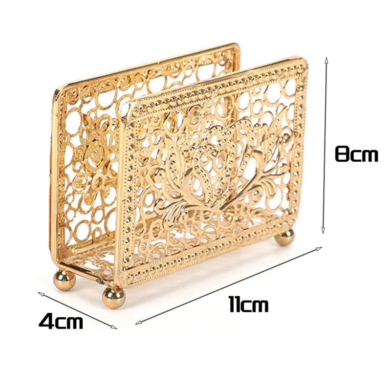 Napkin Holder Wear-Resistant Organization Retro Western Restaurant Paper Rack Table Tissue Storage Holder Napkins Stand Durable