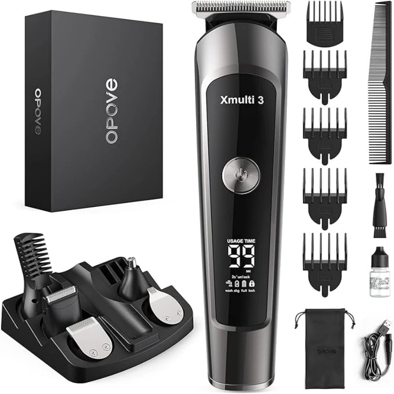 Opove Xmulti 3 Hair clipper Electric Beard Trimmer for Men All-in-1 Body Hair Nose Trimmer Kit Professional clipper machine