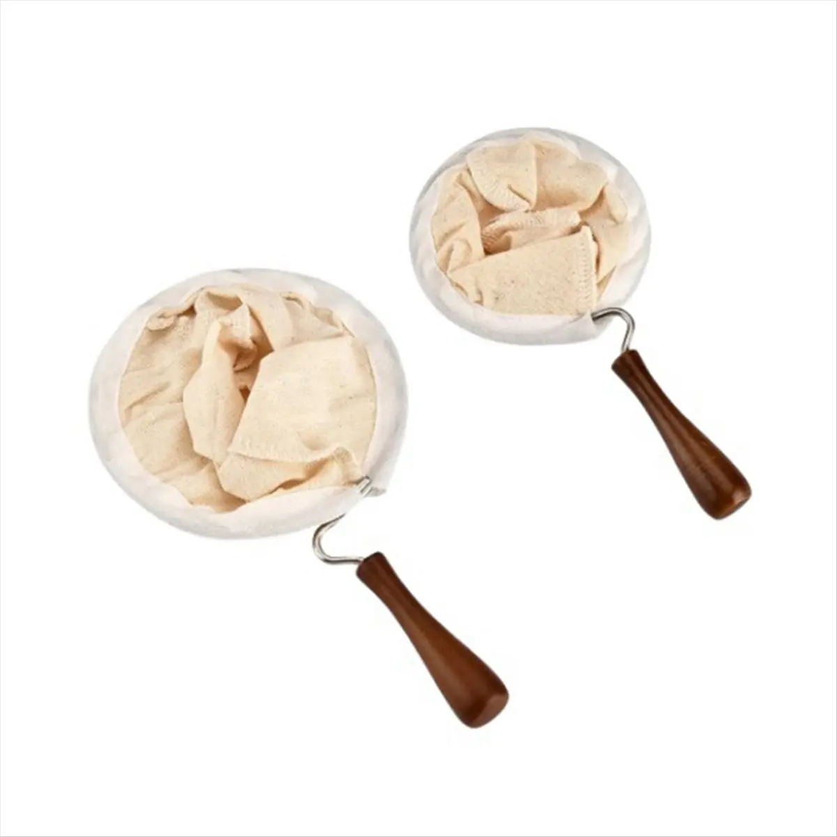 A78I Reusable Coffee Filter Bag Stainless Steel Handle Cloth Strainer Dropping Pot Mesh Hand-Brewed Coffee Tools Tea Filter B