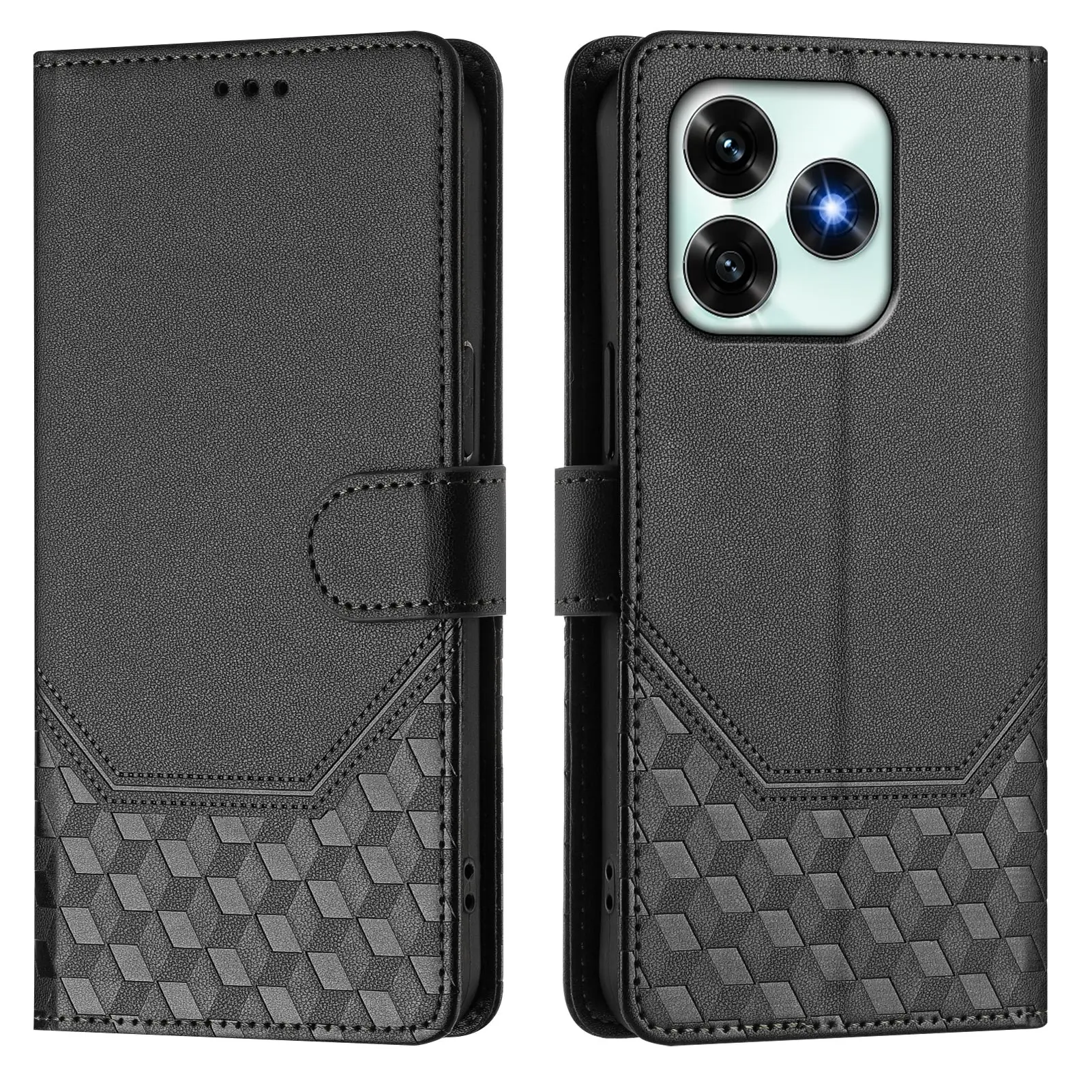

3D Pattern Leather Wallet Book Case with Card Slot Flip Cover for Huawei Honor X5C X6C X8C X6B X7A X8 X8B X9C X30 X40 X40i