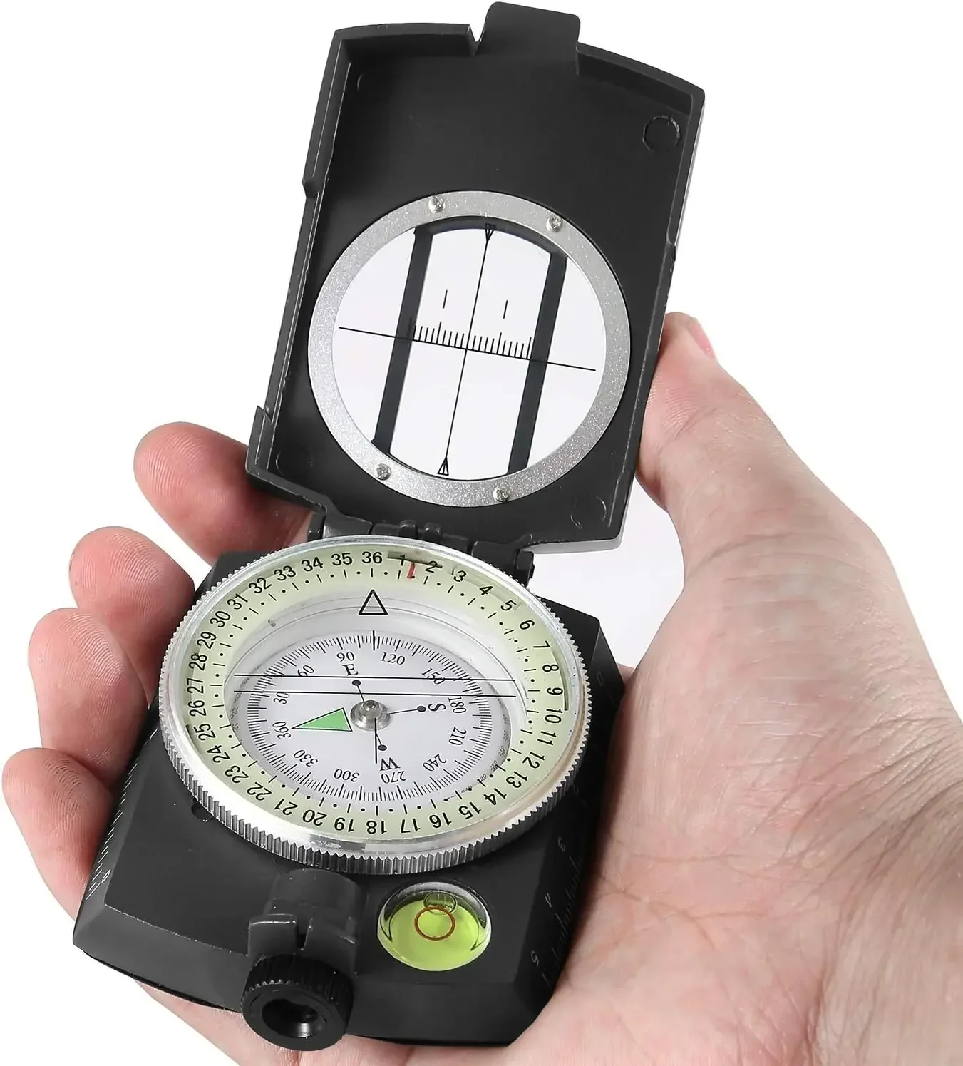 

Compass For Tactical Survival,High Precision Professional Metal Sight Compass,Luminous Outdoor Hiking Climbing Explore Compasses